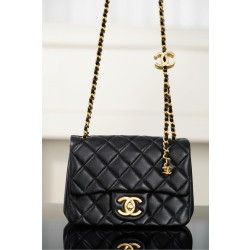 샤넬 Chanel 25B AS5758 Mini Flap Bag Black 18cm