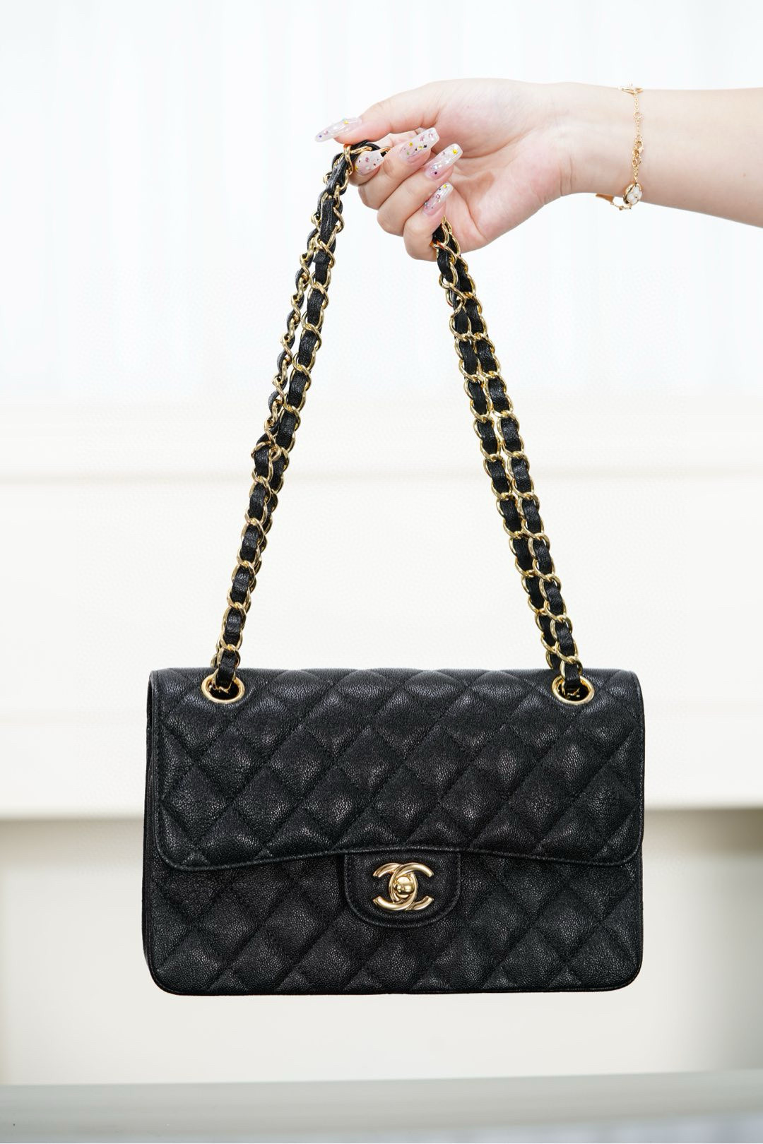 샤넬 Chanel A01113 Small Classic Flap Bag Black 23cm