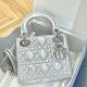 디올 Dior Mini Lady Dior Bag silver 17cm