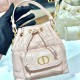 디올 Dior Caro Nano Bucket Bag Pink 14cm