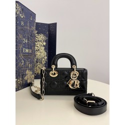 디올 Dior Mini Lady D-Joy Bag Black 19cm