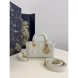 디올 Dior Mini Lady D-Joy Bag White 19cm