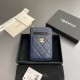 샤넬 Chanel 1650 Card Holder Blue 7.5cm