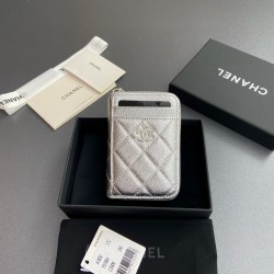샤넬 Chanel 1650 Card Holder silver 7.5cm