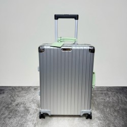 Rimowa 972 캐리어 알루미늄 silver&green