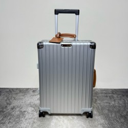 Rimowa 972 캐리어 알루미늄 silver&Brown