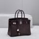 에르메스 Hermes Birkin 30cm Germany Leather 46 Ebene and  28 Caramel/silver
