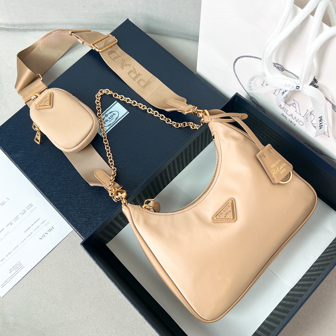 프라다 Prada Hobo 1BH204 크로스 백 22CM