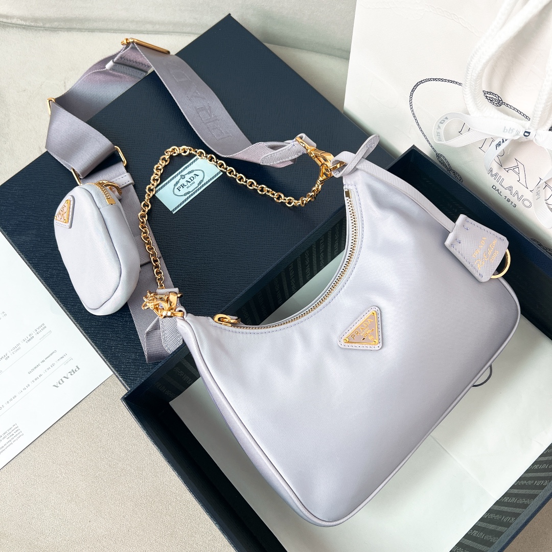 프라다 Prada Hobo 1BH204 크로스 백 22CM