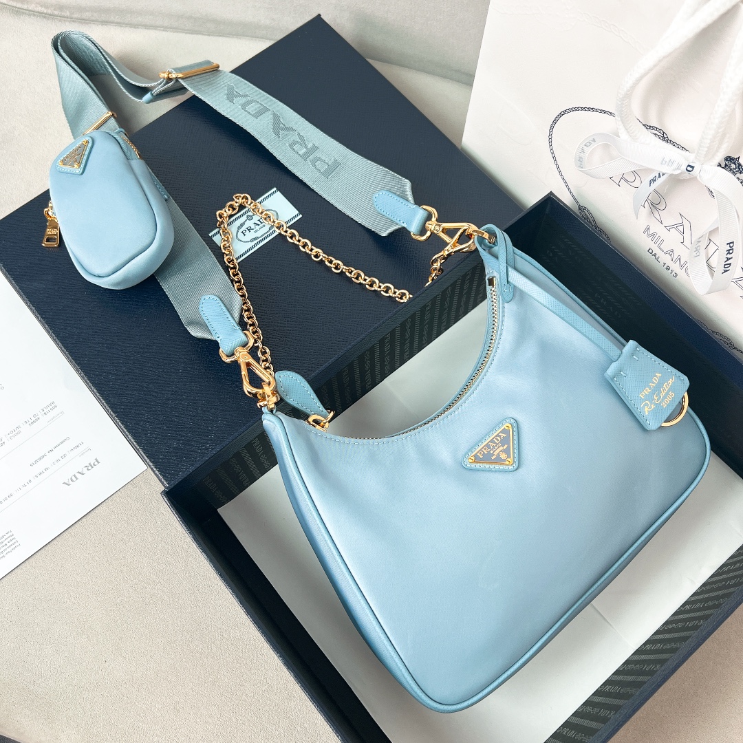 프라다 Prada Hobo 1BH204 크로스 백 22CM