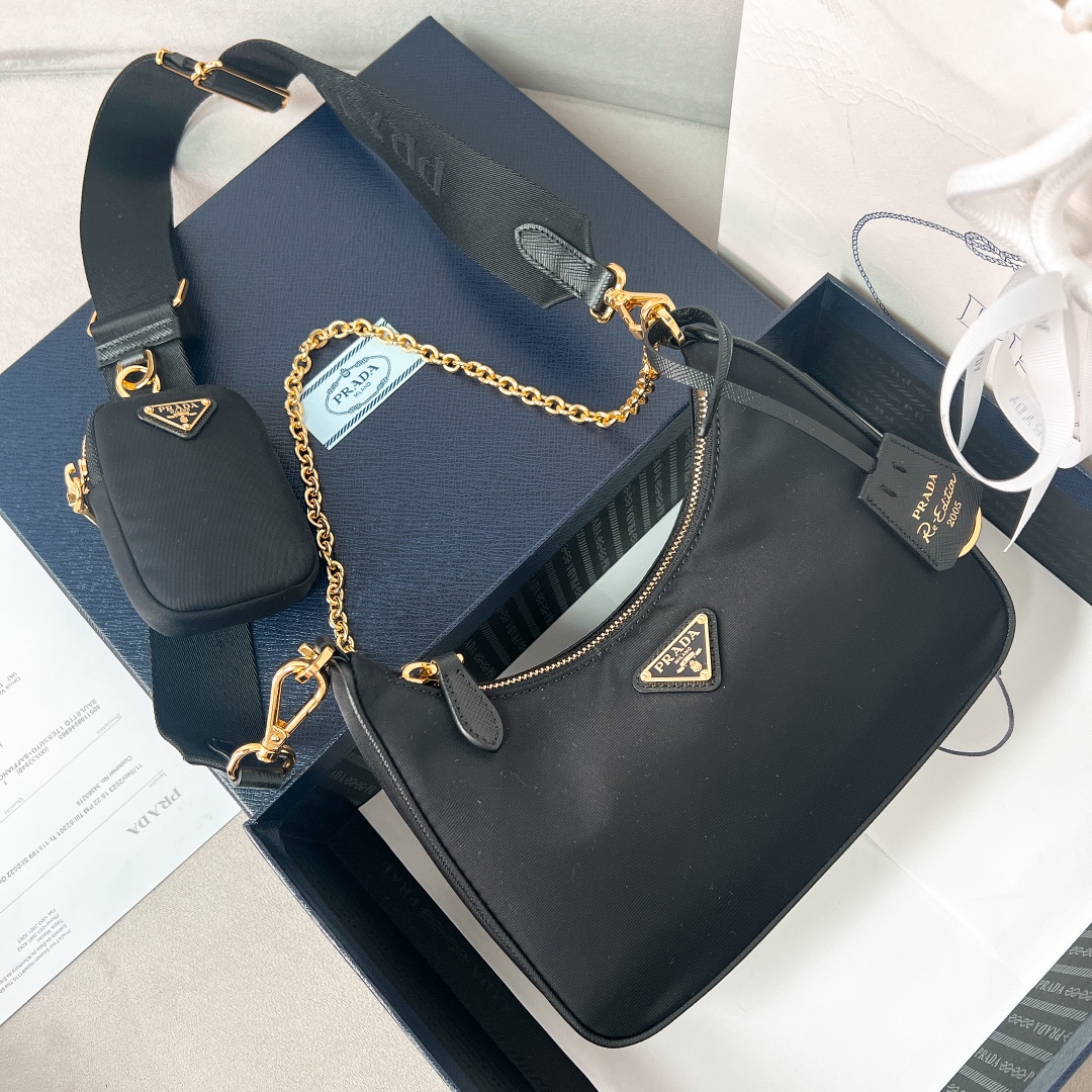 프라다 Prada Hobo 1BH204 크로스 백 22CM