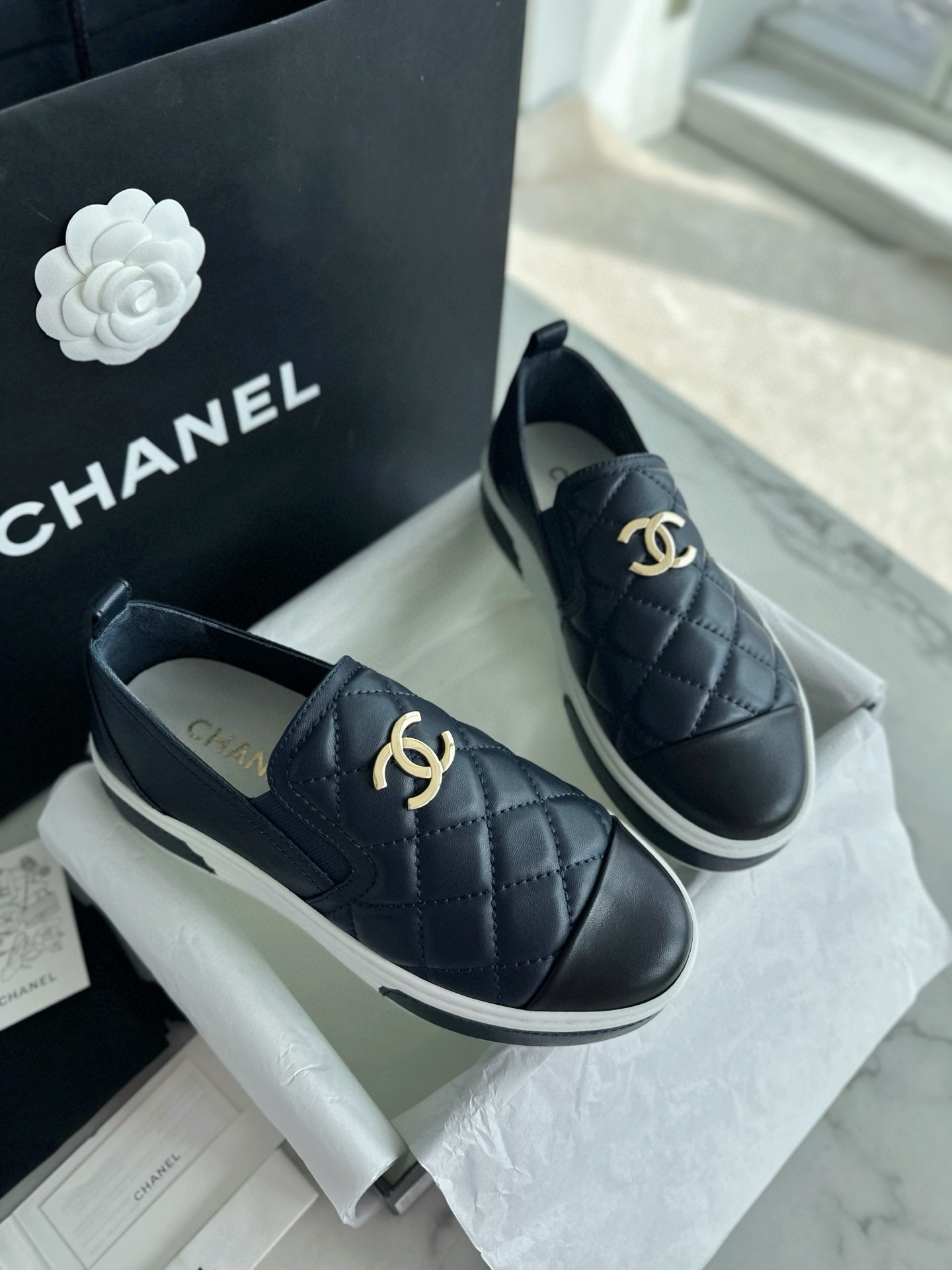 샤넬 CHANEL G40413 로퍼 Blue