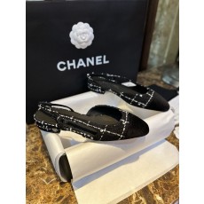 샤넬 CHANEL 23k G31319 Slingbacks 슬링 Black