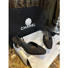 샤넬 CHANEL 23P G31318 Slingbacks 슬링 Black