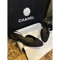 샤넬 CHANEL 23P G31319 Slingbacks 슬링 Black