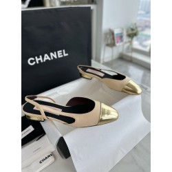 샤넬 CHANEL 24c G31319 Slingbacks 슬링 Beige