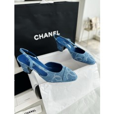 샤넬 CHANEL 24K G31318 Slingbacks 슬링 blue