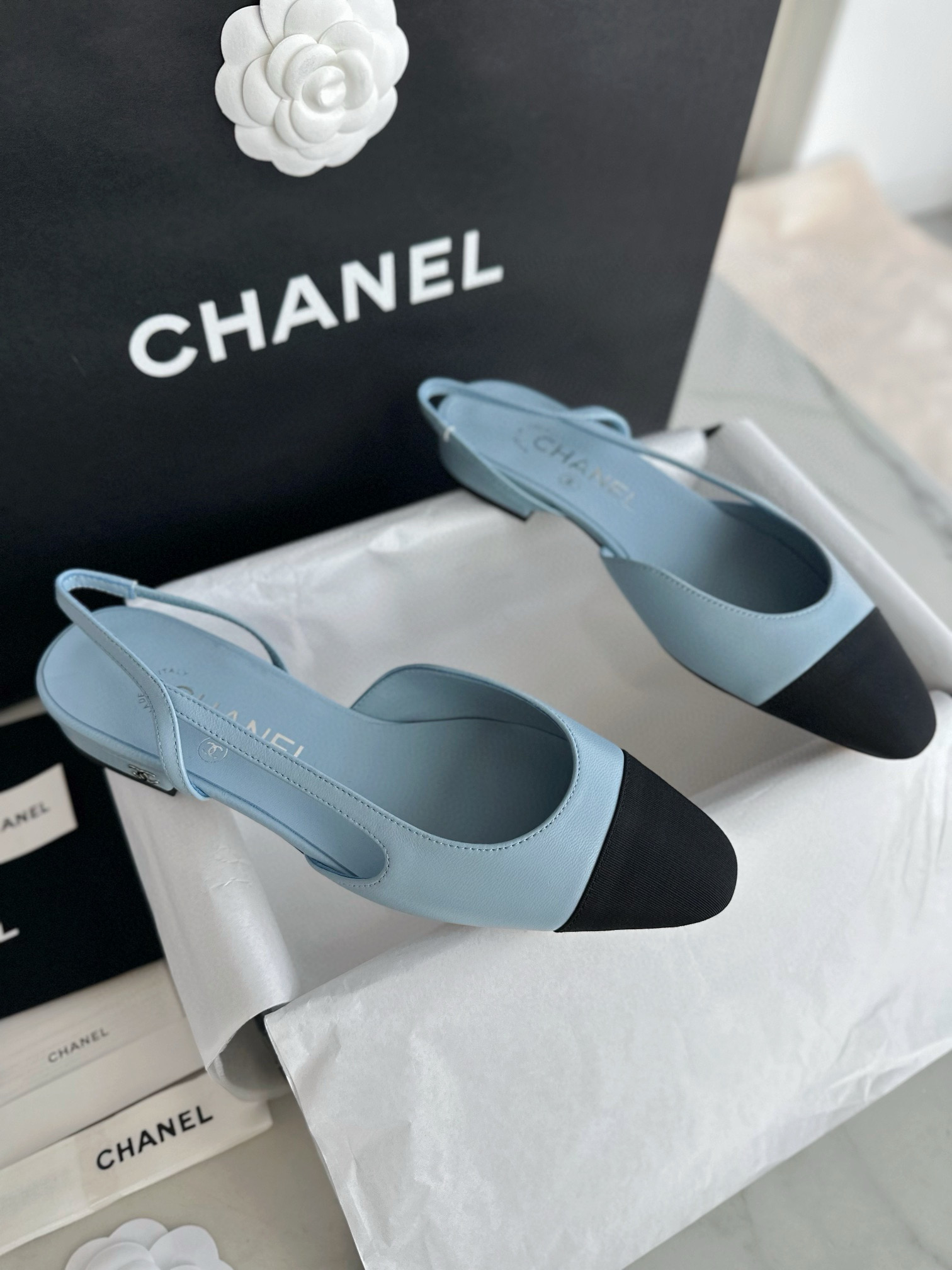 샤넬 CHANEL 24S G31319 Slingbacks 슬링 Blue