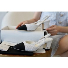 샤넬 CHANEL 25A G31318 Slingbacks 슬링 White