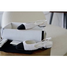 샤넬 CHANEL 25A G31319 Slingbacks 슬링 White