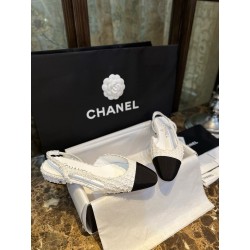 샤넬 CHANEL G31319 Slingbacks 슬링 White