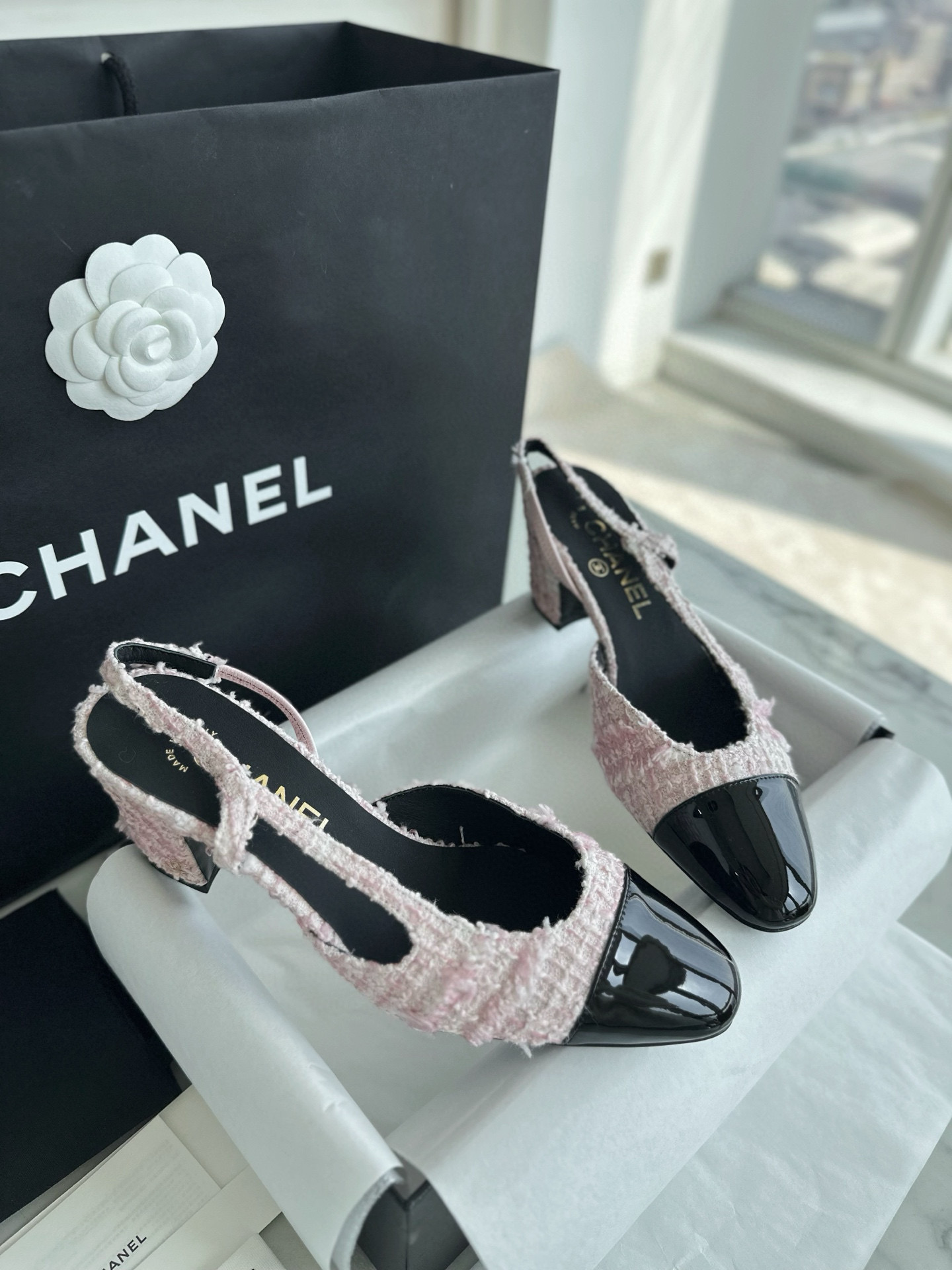 샤넬 CHANEL G31318 Slingbacks 슬링 Pink