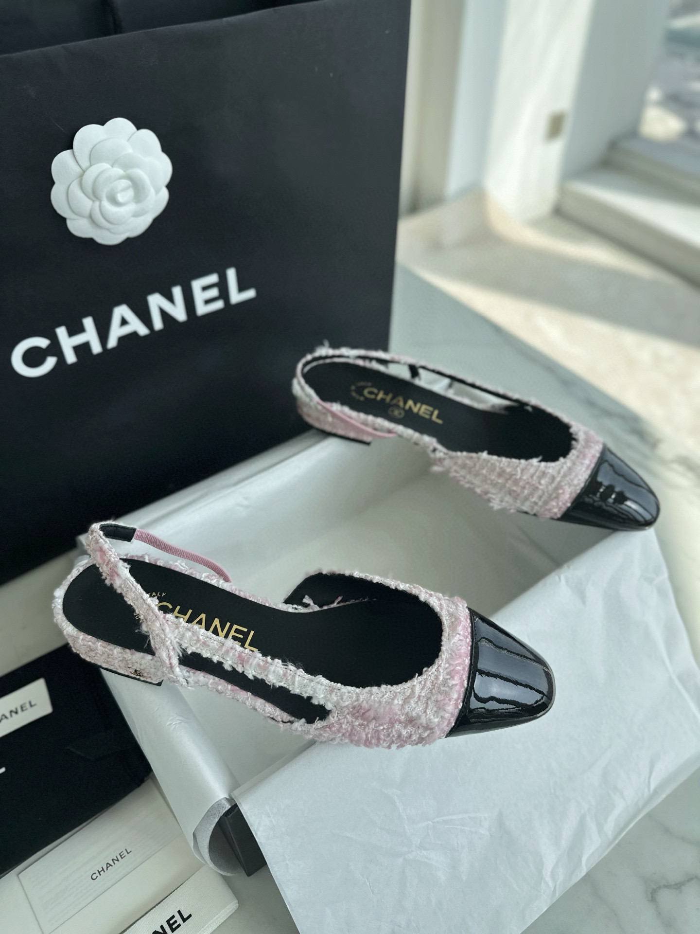 샤넬 CHANEL G31319 Slingbacks 슬링 Pink