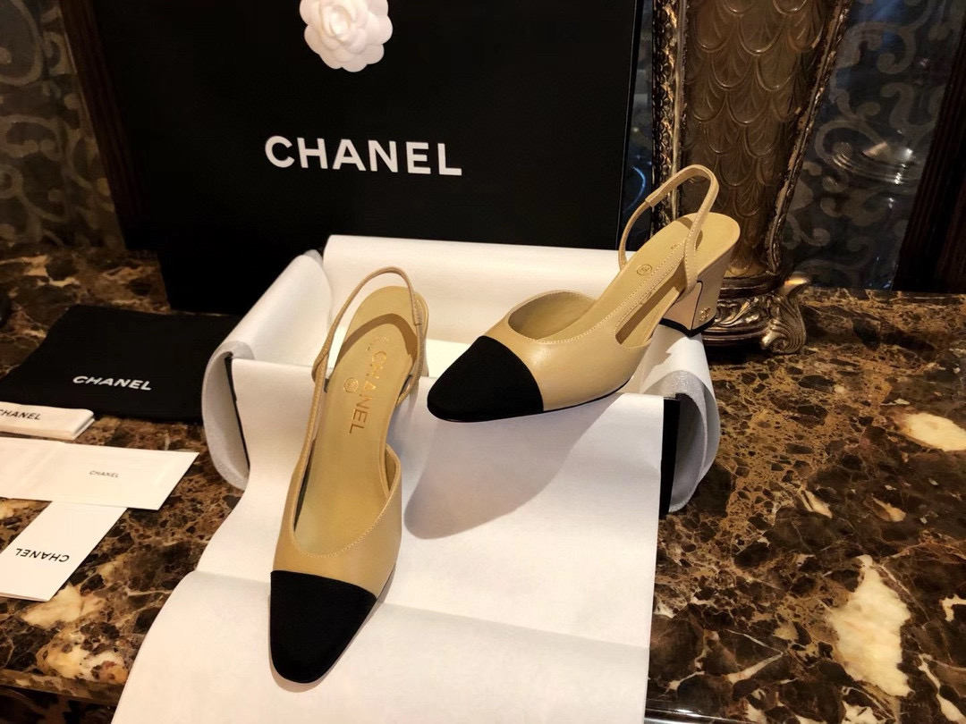 샤넬 CHANEL G31318 Slingbacks 슬링 Apricot