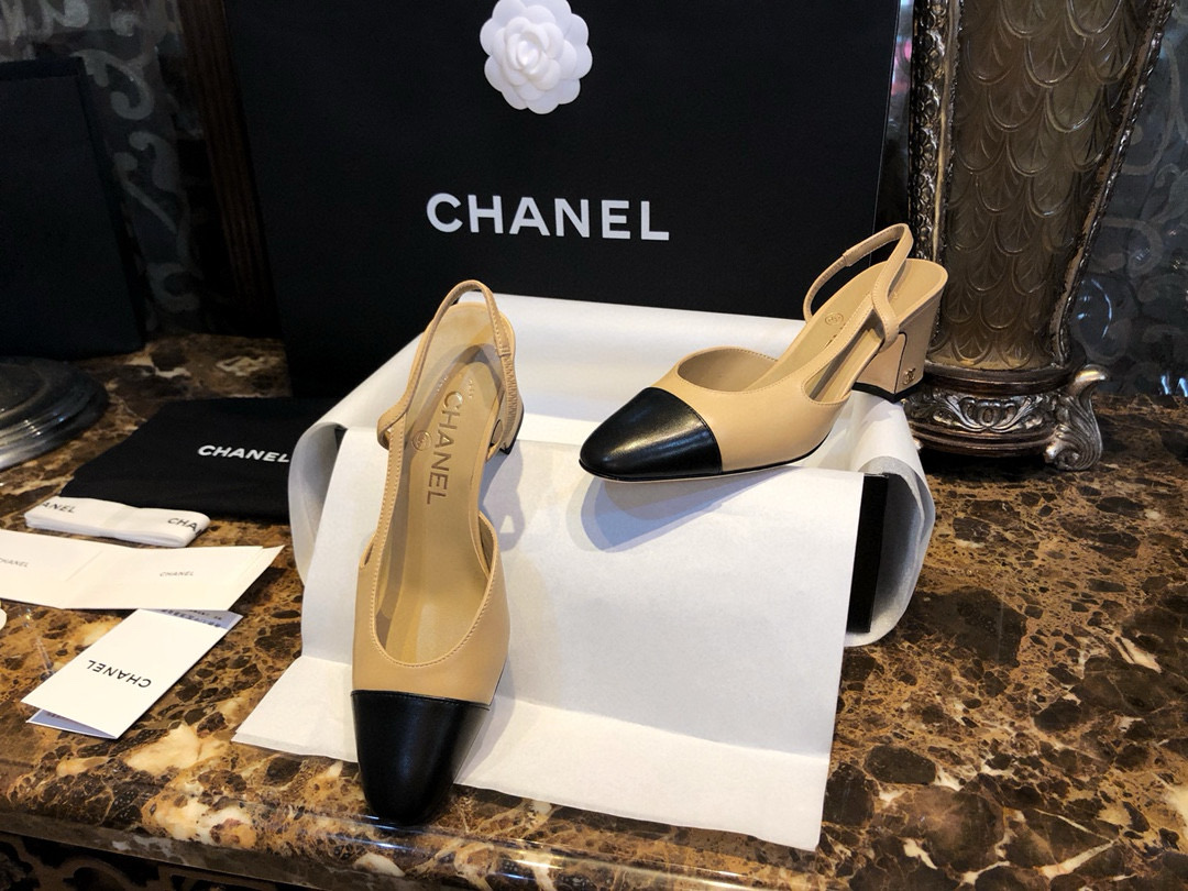샤넬 CHANEL G31318 Slingbacks 슬링 Apricot