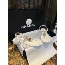샤넬 CHANEL 23s 샌들 White