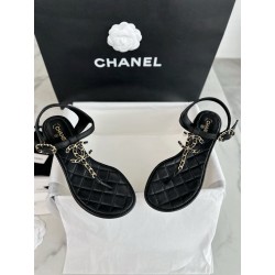 샤넬 CHANEL 24c G31463 샌들 Black