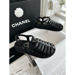 샤넬 CHANEL 24C 샌들 Black