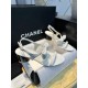 샤넬 CHANEL 25P G46192 샌들 White