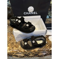 샤넬 CHANEL 22C G35927 샌들 Black
