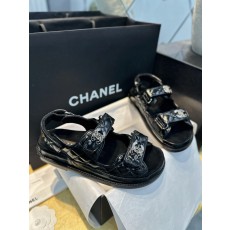 샤넬 CHANEL 25P G35927 샌들 Black