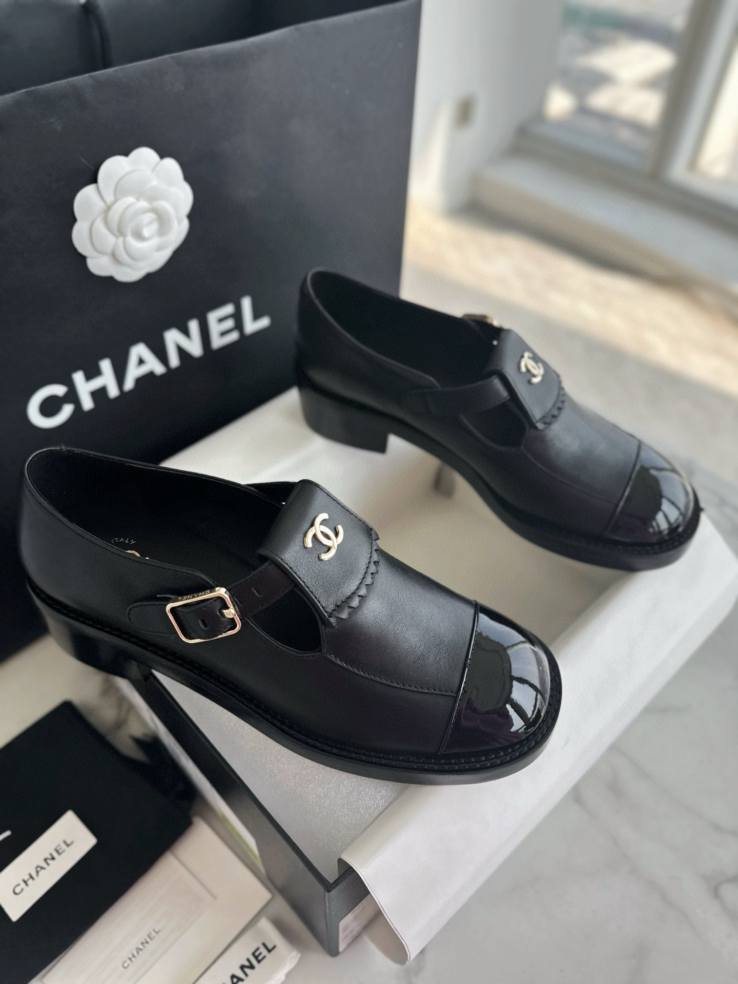 샤넬 CHANEL 23B G45203 메리제인 슈즈 Black