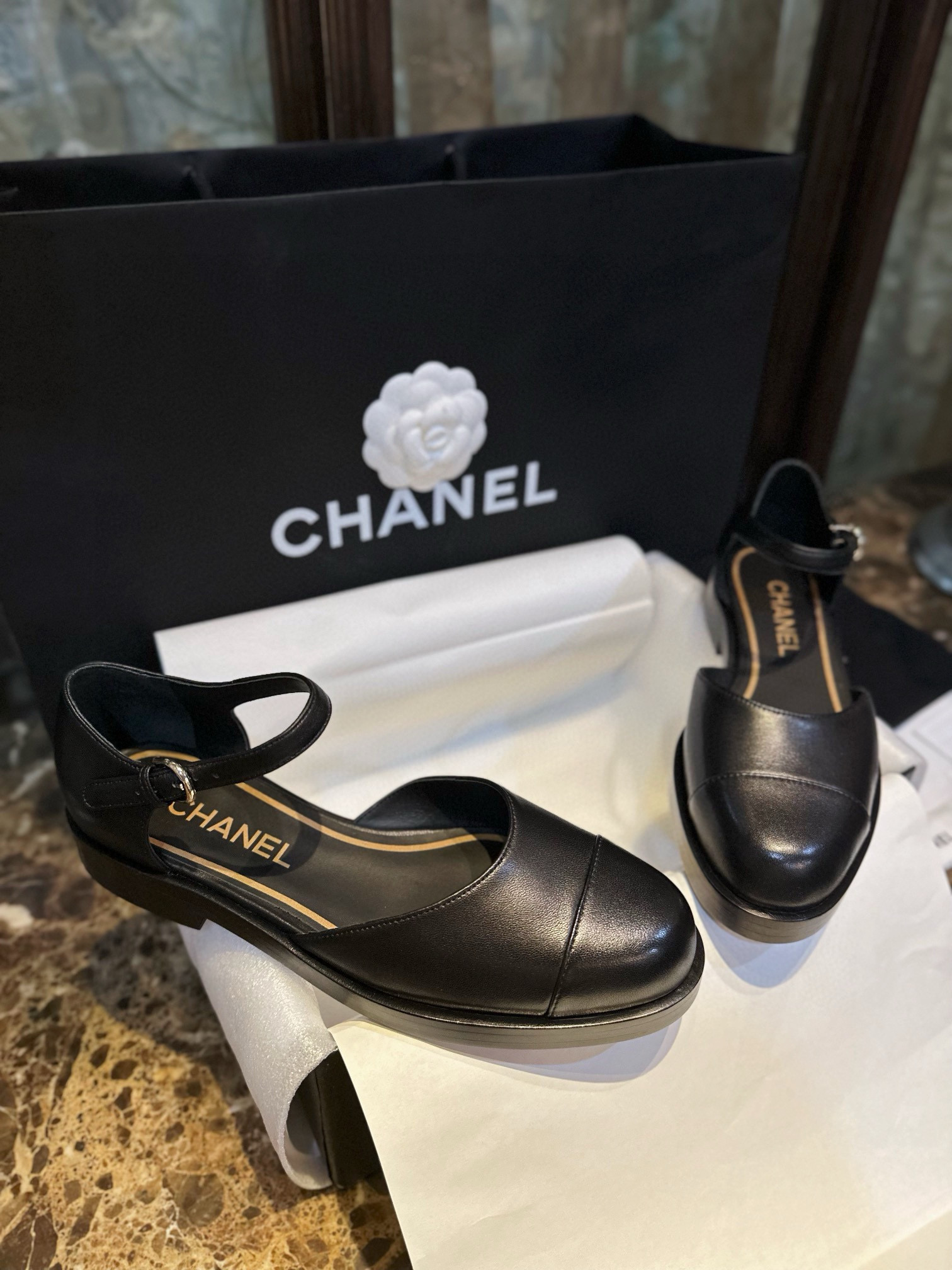 샤넬 CHANEL 23P G39858 메리제인 슈즈 Black