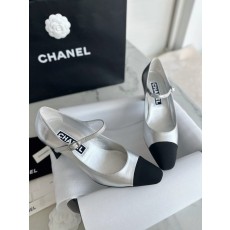 샤넬 CHANEL 24P G45483 메리제인 슈즈 silver