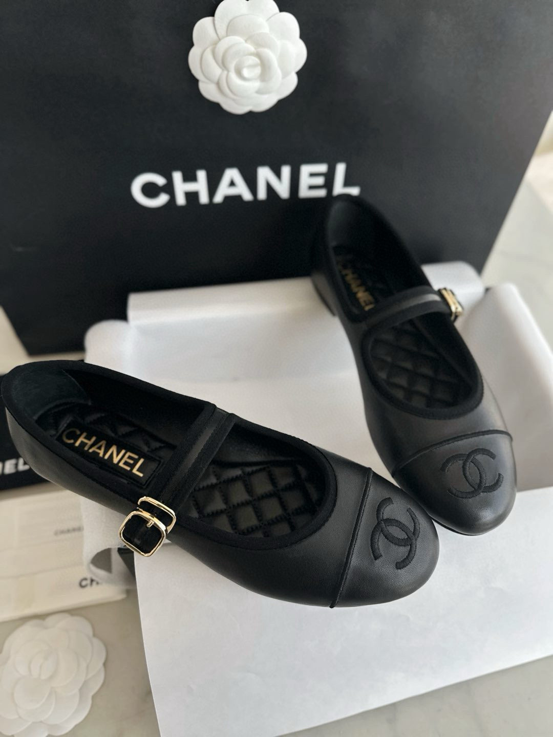 샤넬 CHANEL 24S G45503 메리제인 슈즈 Black