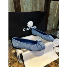 샤넬 CHANEL 24k G02819 플랫 Blue