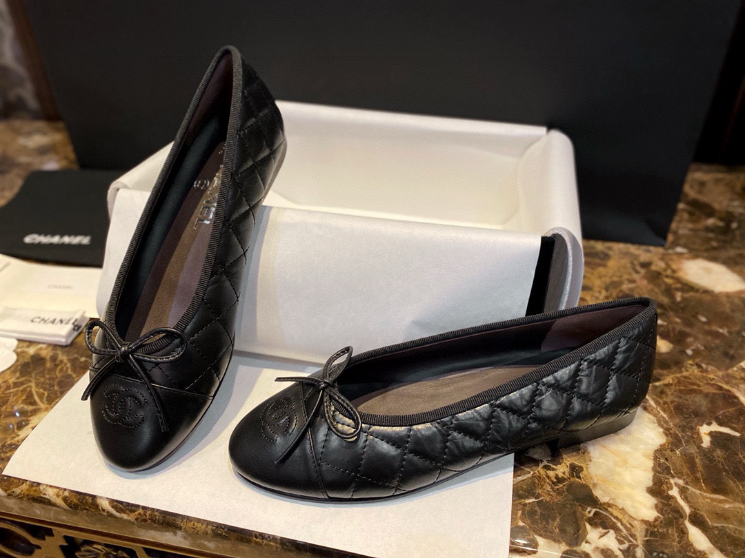 샤넬 CHANEL G26250 플랫 Black