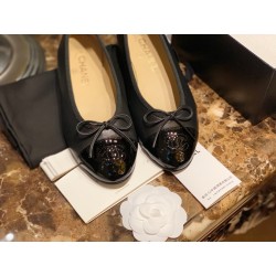 샤넬 CHANEL G02819 플랫 Black