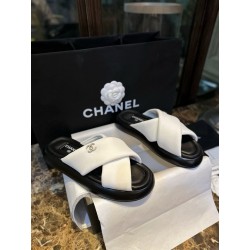 샤넬 CHANEL 22S G38864 Mules 샌들 White
