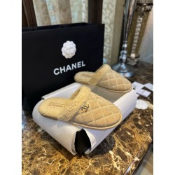 샤넬 CHANEL 23K 슬리퍼 Apricot