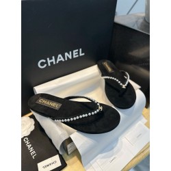 샤넬 CHANEL 25c G46205 슬리퍼 Black