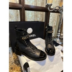 샤넬 CHANEL 23A 앵클 부츠 Black
