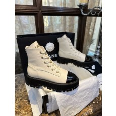 샤넬 CHANEL 23B G45124 쇼트 부츠 White
