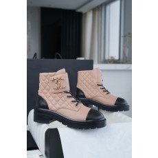 샤넬 CHANEL 2021 G36424 쇼트 부츠 Apricot