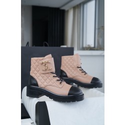 샤넬 CHANEL 2021 G36424 쇼트 부츠 Apricot