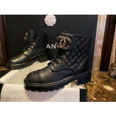 샤넬 CHANEL 2021 G36424 쇼트 부츠 Black